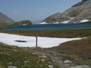 Le lac Foréant (2618 m) ; une photo de Jean-Pierre Pruvost